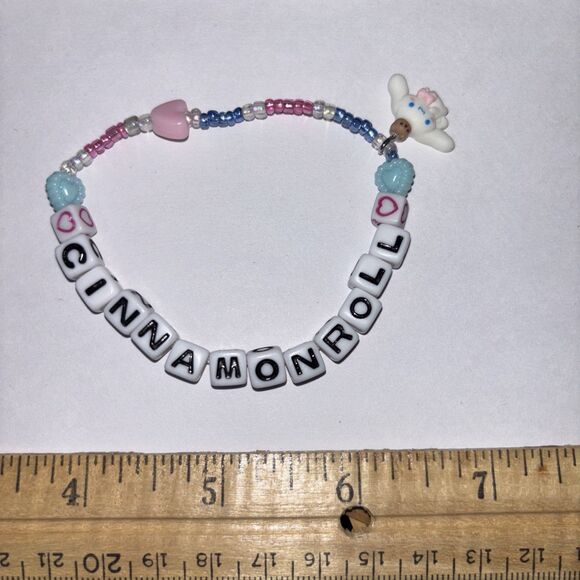 Multicolor “Cinnamonroll” Bracelet Adult Beaded Handmade Naughty Hello Kitty - Picture 1 of 4